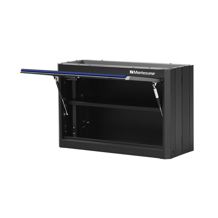 Montezuma 1 Door Wall Cabinet - Black Texture - 30.5" x 12" - Senior.com Wall Cabinets
